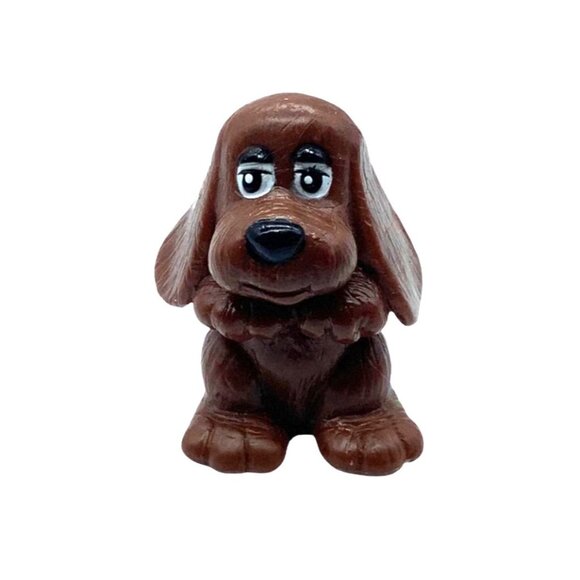 Vtg 1984 Pound Puppies Figure Cake Topper Plastic PPV Miniature Child Birthday - Picture 1 of 7